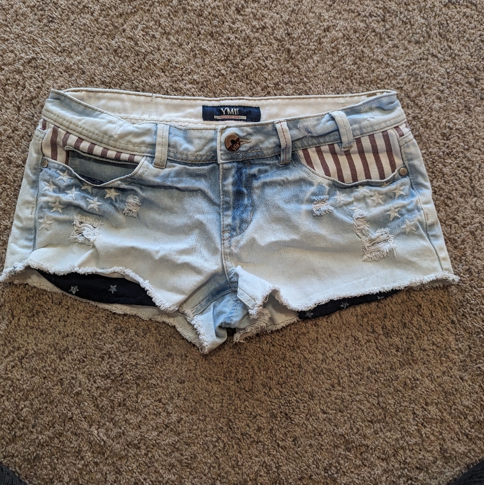 American Flag Short Shorts